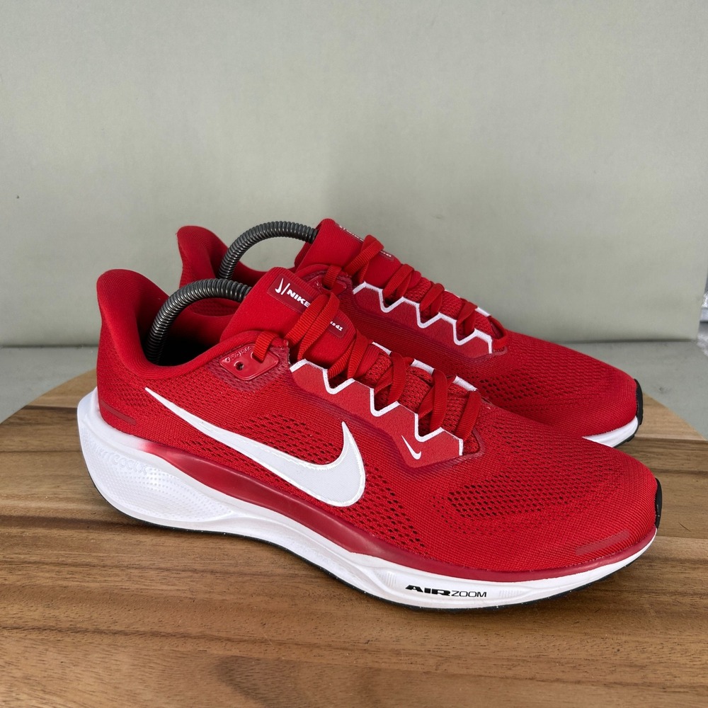 Nike Air Zoom Pegasus 41 Mens Running Shoes Red White HF1536-604 Size 9